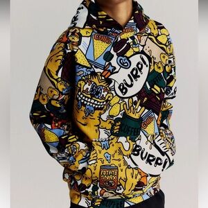 Boys H&M Garfield X Russell Taysom hoodie, size 12/14